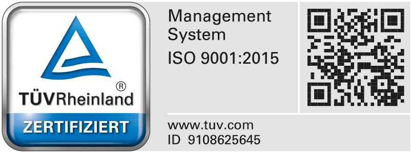 Certification TÜV Rheinland